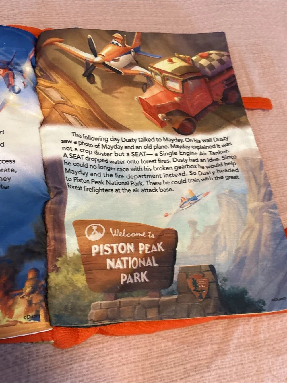 Disney Planes Fire & Rescue Heroes Of The Sky Large Pillow 14” Plush Book